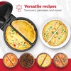 Holstein Housewares Stainless Steel 2 Section Omelet & Frittata Maker,
