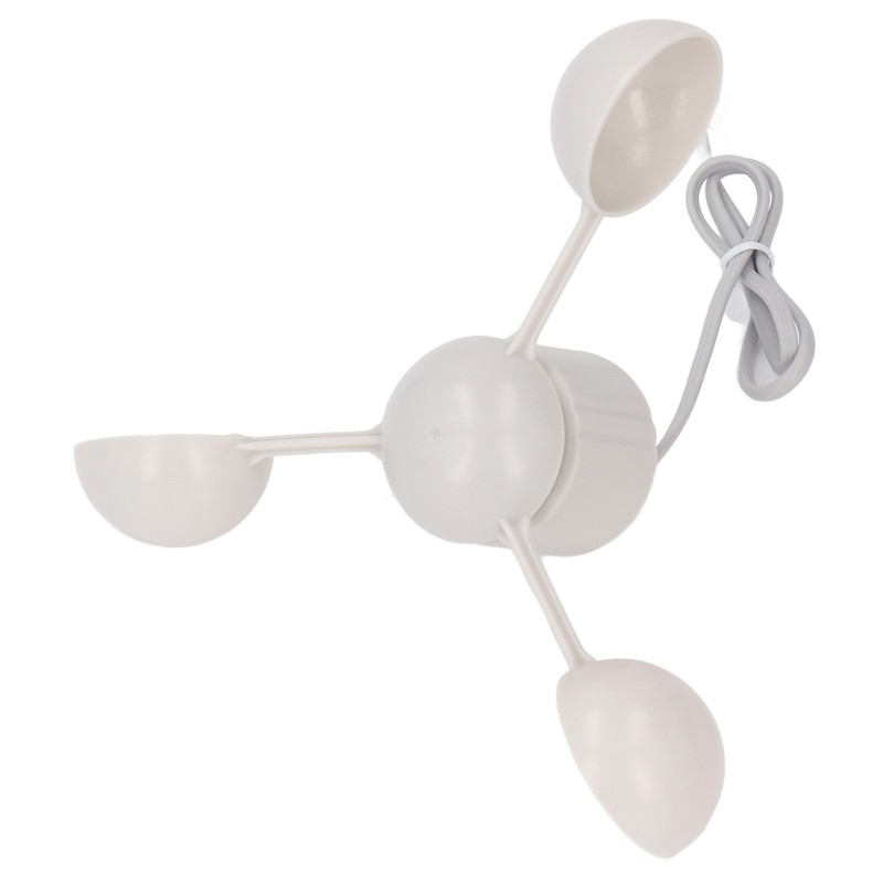 Anemometer Cup Speed Measuring Sensor Cup RJ11 Connector 3 Cups