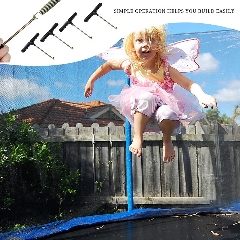 AONAYO Set of 4 trampoline springs, spring compressor trampoline, spring