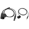 U94 PTT Adapter Cable Walkie Talkie Headset Adapter with Key