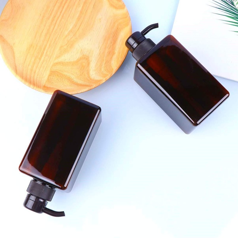 Pump Bottle, Refillable Plastic Empty Lotion Soap Dispenser Liquid Container