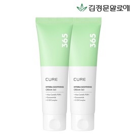 Kim Jong -moon Aloe Cure Aloe Sika pDRN Hydra Soothing Cream 365 80ml 2  / 김정문알로에 큐어 알로에시카PDRN 하이드라 수딩크림 365 80ml 2개