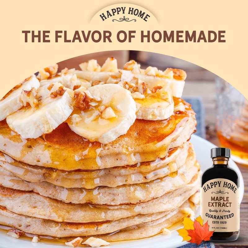 Happy Home Premium Natural Maple Flavor - Certified Kosher, 4