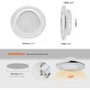 RV Recessed Mount Ceiling Light 2.7”12V Down Light for Camper