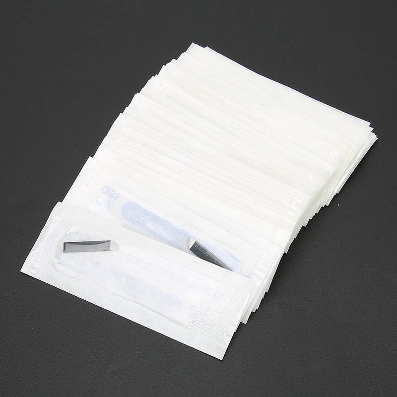50pcs Eyebrow Microblading Needles Blade Fine Tattooing Permanent Makeup Blades
