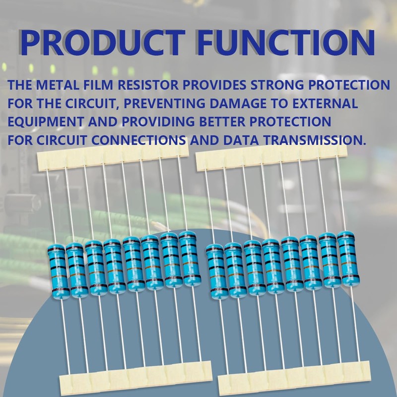 Innfeeltech 2 W 1% Tolerance 100K Ohm Metal Film Resistor