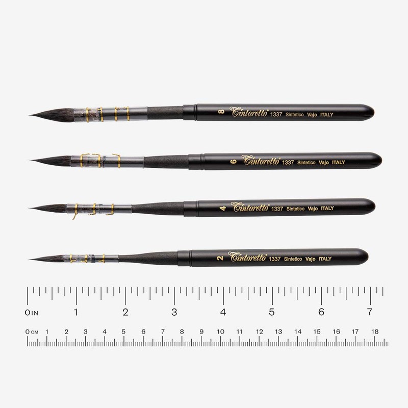 Tintoretto : Feltracco Brush: Retractable Synthetic Watercolour Brush: Series 1337,