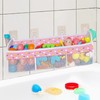 Bath Toy Storage Bag,Large Capacity 3 Compartments Bathtub Toy Storage,Bath Toy Mesh Bag,Storage and Sorting of Toys,Bath Toy Holder Mesh Bag