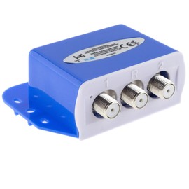 DiseqC Switch 2/1 with Weather Protection Housing 2 x SAT LNB 1 x Subscriber