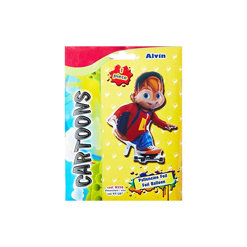 GRABO - Folienballon Alvin, mehrfarbig, 9352672