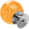 12 Pcs 30mm Round Bubble Crystal Glass Cabinet Knobs with