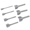 7pcs /set DIY Leather Carft Half Round Punch Belt End