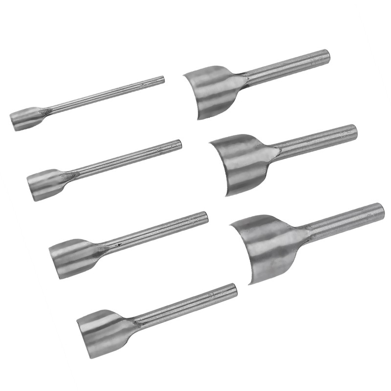 7pcs /set DIY Leather Carft Half Round Punch Belt End