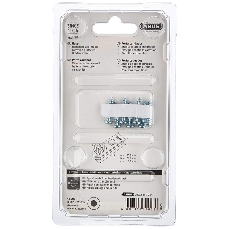 Abus 200/75 Hasp & Staple