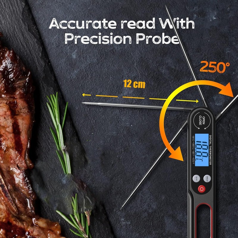 DigiProbe Instant Read Meat Thermometer for Grill and Air Fryers