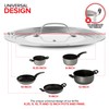 Modern Innovations Universal Lid with Tempered Glass Top for Pots