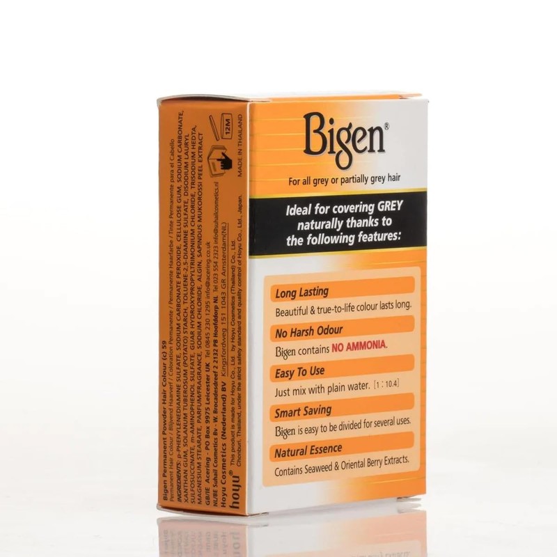 Bigen Permanent Powder Hair Color - 59 - Oriental Black
