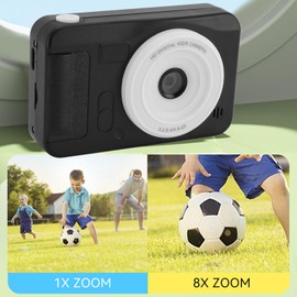 Digital Camera, 40MP1080P Digital Camera for Kids, Compact Point and Shoot Camera with 8X Zoom, Auto Focus, Portable Camera for Travel (Black)