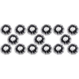 15 Piezas moño redecillas para el cabello red de pelo de malla redecilla para el cabello Accesorios para ballet Redecillas para ballet redecilla elástica para el cabello