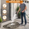 Half Circle Door Mat Thin Non-Slip Absorbent Half Moon Rug