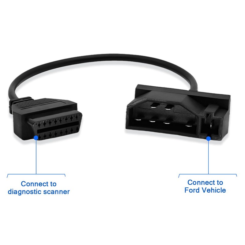 VZG OBD2 Adapter Cable for Ford 7 Pin OBD1 to