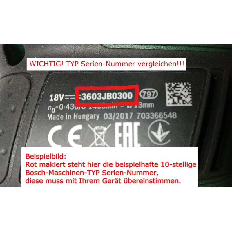 Original Bosch 1617000889 On/Off Switch for Bosch GBH 36 VF-Li