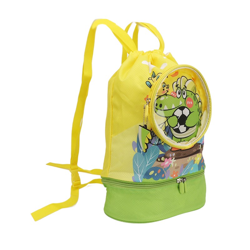Funny Cute Cartoon Drawstring Backpack Bag Portable Kids Sports Backpack