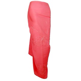 Seestern Sportswear Sarong Pareo Swaddle Wrap Skirt Batik Beach Cloth in Soft Premium Quality /1201, Pink Tones