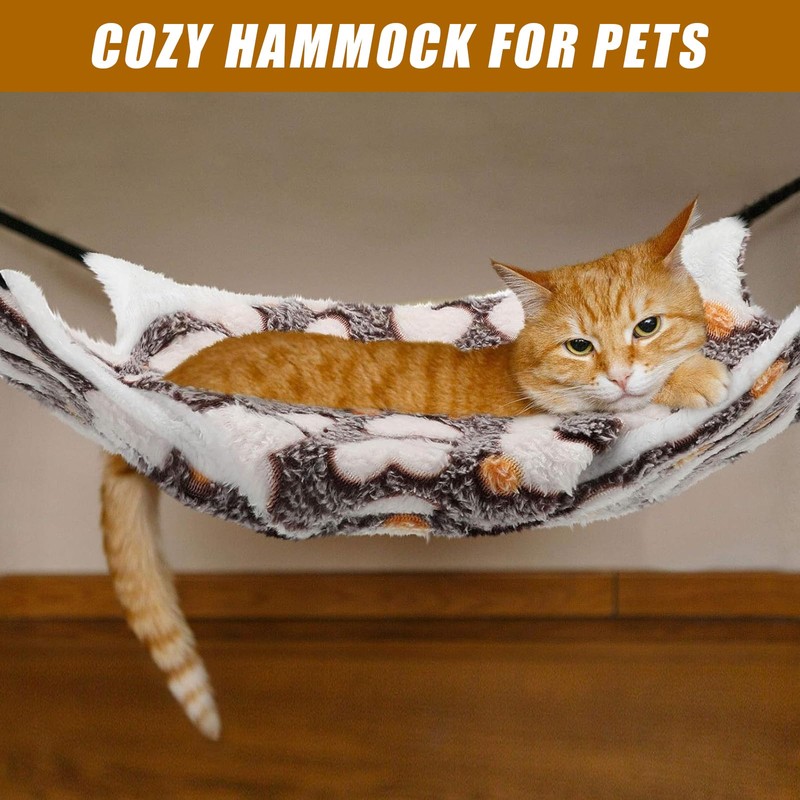 XoeLLe Guinea Pig Hammock, Double Layer Ferret Cuddly Cave Rats