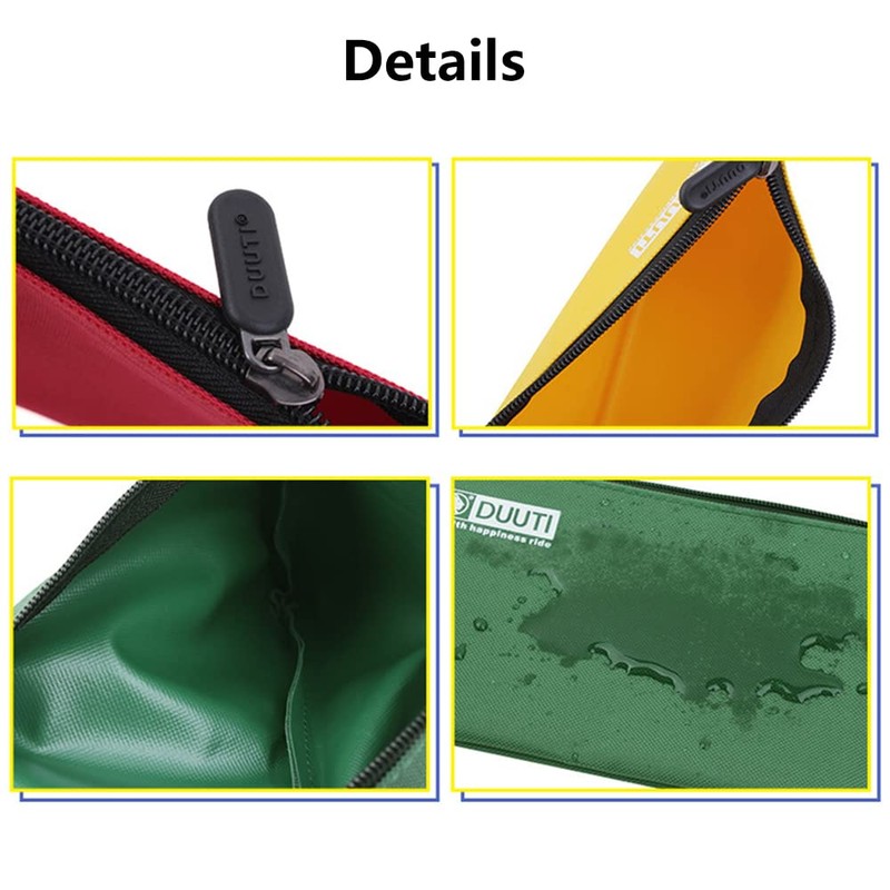 5 Pieces Zippered Small Tool Pouch Bags, Heavy Duty Tool