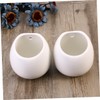 Totority 2pcs Hanging Ceramic Flowerpot for Wall Planters for Succulent