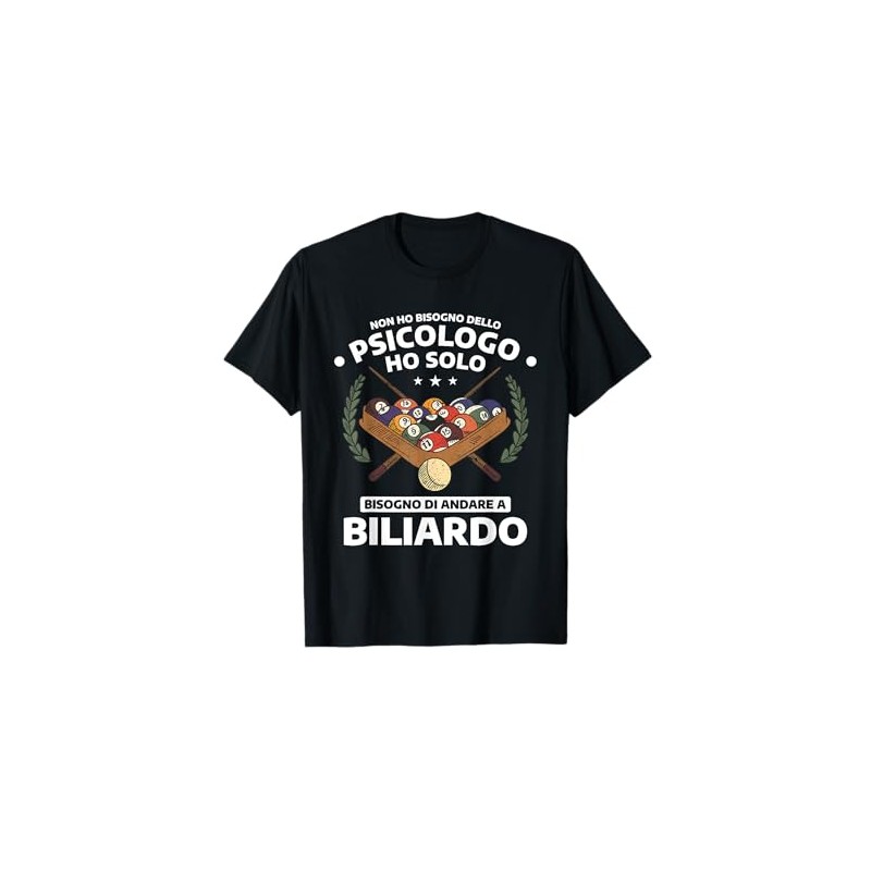 Citazione Sport Biliardo Divertente Per Giocatore Biliardo Maglietta