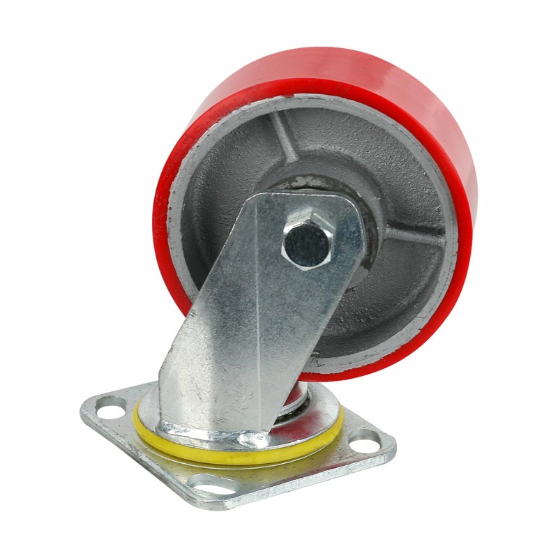 ESTOOL 2 Swivel Casters 5" Heavy Duty Cast Iron Hub