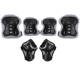 Knee Pads for Kids - Adjustable Toddler Knee Pads Set of 6 | Multipurpose Protective Gear for Children Boys Girls Aged 5-13 Years Old