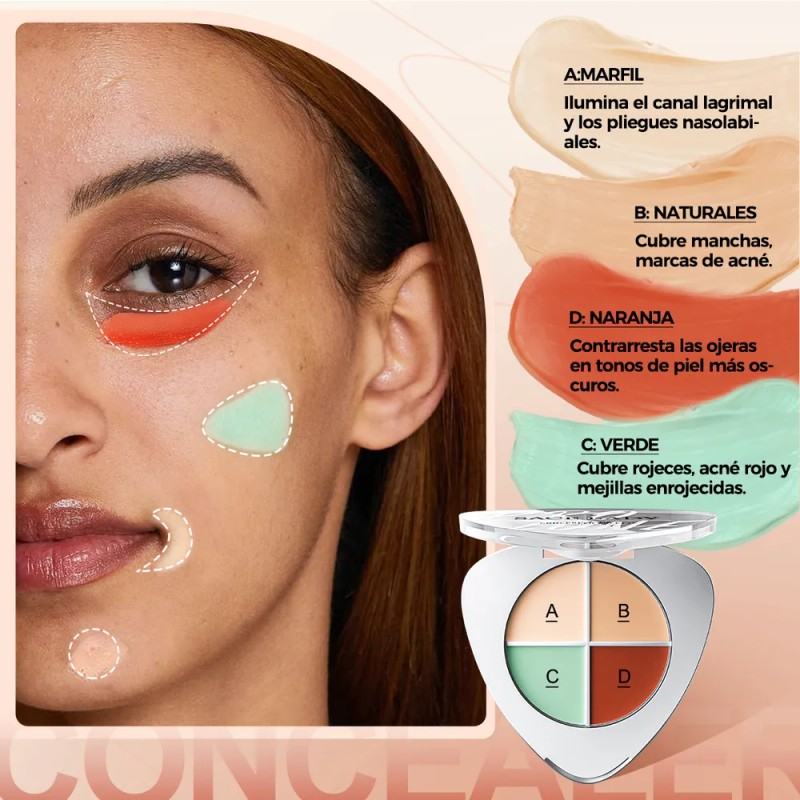 Sace Lady Base De Maquillaje Corrector Impermeable Concealer 01