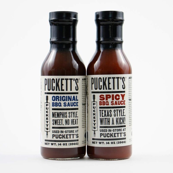 PUCKETT'S ORIGINAL AND SPICY BBQ. SAUCE ( 2 PACK )
