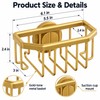 Gold Sink Sponge Holder for Kitchen Organization – Suction Cup