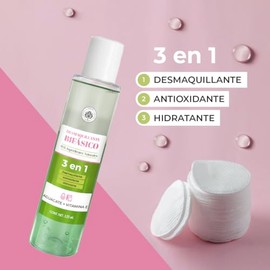 Árbora 2Pack Desmaquillante Bifásico 3 en 1|HIDRATANTE & ANTIOXIDANTE| Con Aceite de Aguacate + Vitamina E | 95% Ingredientes Naturales | Para cara y ojos | Remueve maquillaje contra agua |125ml