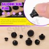 Swpeet 70Pcs 5 Sizes Rubber Silicone Push in Bumpers Feet