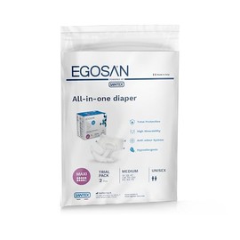 EGOSAN Maxi Incontinence Adult Diaper Brief Maximum Absorbency and Adjustable Tabs for Men and Women (Diapers, 2 Count (Medium Sample))