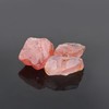 CRYSTALINES 3pcs Wholesale Natural Raw Pink Chrysolite Gemstones, High Grade