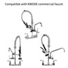 KWODE Pre-rinse Spray Valve Commercial Sink Sprayer Replacement Head for