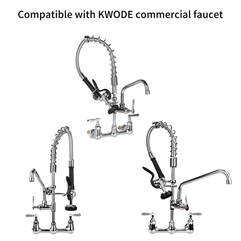 KWODE Pre-rinse Spray Valve Commercial Sink Sprayer Replacement Head for