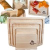 Hotot 4-Piece Maple Wood Cutting Board Set with Holder Made