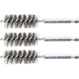 BGS 3078-18-S | Steel Brush | 18 mm | 6.3 mm (1/4") Drive | 3 pcs.