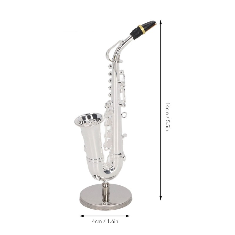 Alto Saxophone Ornaments Mini Sax Decoration Musical Instrument Model Gift