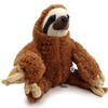 Mabuso Sloth Cuddly Toy Brown Sitting Plush Toy - Cuddly