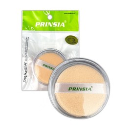 Princia Round Charon Powder Puff with Case (2-Pack) - TJ Cushion Makeup Applicator Sponge 5ea