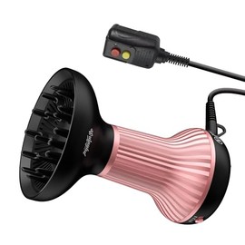 WUFAYHD Secador De Pelo Difusor Para Cabello Rizado Con Puntas Cerámicas, Elegancia Ligera, 2 En 1, Regalos Para Ella, Reduce El Frizz, Mejora Rizos, 
