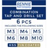 Rennie Tools - 6 Piece Combination Tap And Drill Set